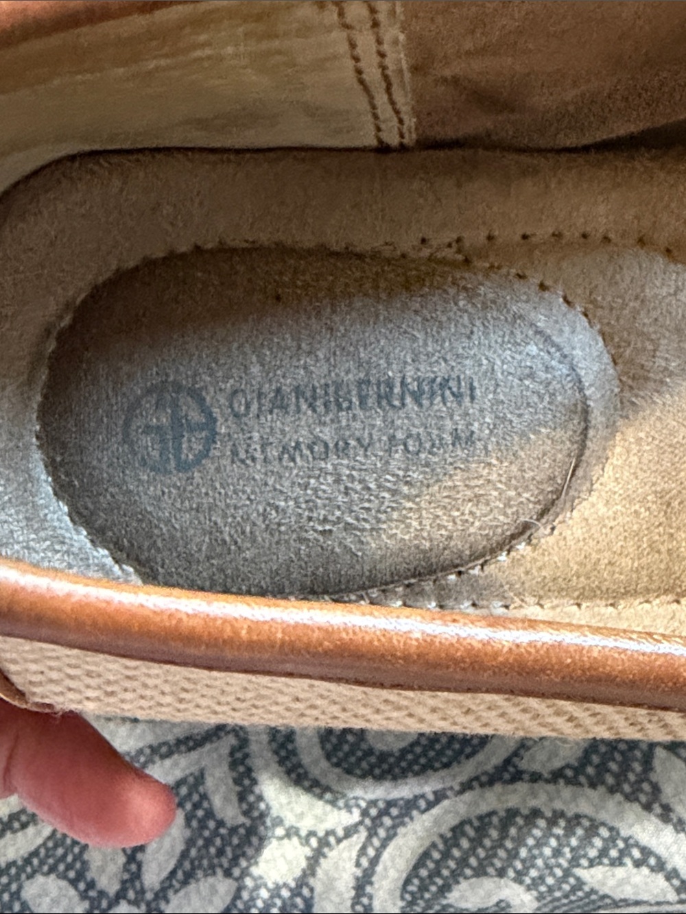 Giani Bernini Womens Dailyn Memory Foam Loafers Size 8.5 Woven Brown Tan - Picture 7 of 9